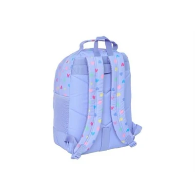 Image de Benetton Cartable double, trolley adapted lilas
