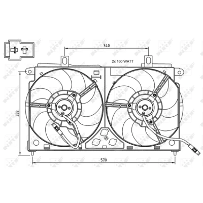 Afbeelding van Koelventilatorwiel NRF 47048