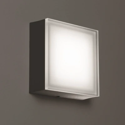 Afbeelding van LED buitenwandlamp 1426 grafiet 20 x cm