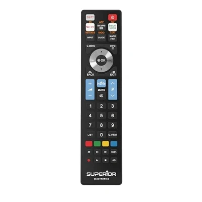 Afbeelding van Superior Electronics SUPTRB007, TV, IR Draadloos, Drukknopen, Zwart