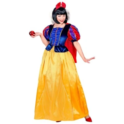 Afbeelding van Widmann Sneeuwwitje Kostuum Veel Mooier Dan Haar Stiefmoeder Vrouw Blauw, Geel Small Carnavalskleding Verkleedkleding