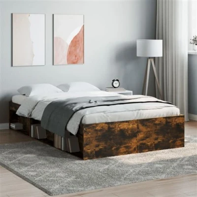Afbeelding van Bedframe Bruineikenkleurig 140X200 cm 120 x 190 / Gerookt eiken