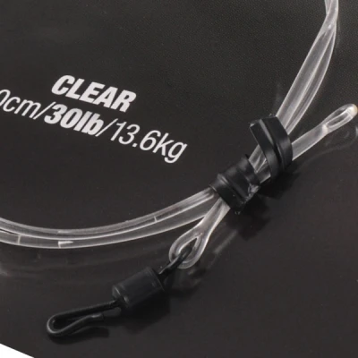 Afbeelding van Korda Dark Matter Leader 50 cm QC Swivel Clear Karper onderlijn