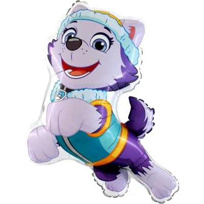 Afbeelding van Marshall Paw Patrol Ballon XXL 86 cm + 6 Kleur Ballonnen 32 Verjaardag Versiering Folieballon Ongevuld Ballonnenboog Decoratie Feest Party Slinger Jongen Meisje