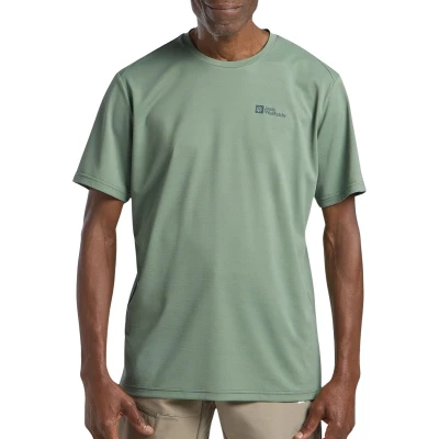 Afbeelding van Jack Wolfskin Delgami S/S Sport Tshirt, Heren, Maat: XL, Eucalyptus