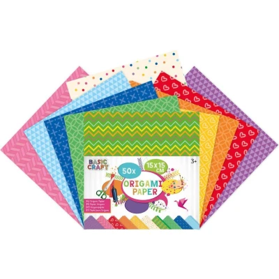 Afbeelding van Origami Vouwblaadjes, 15x15cm, 50st.