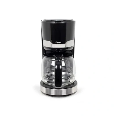 Afbeelding van Livoo DOD201 elektrisch koffiezetapparaat, capaciteit 14 kopjes, 1000 W, herbruikbaar filter, warmhoudfunctie, druppelbescherming, kleur zwart