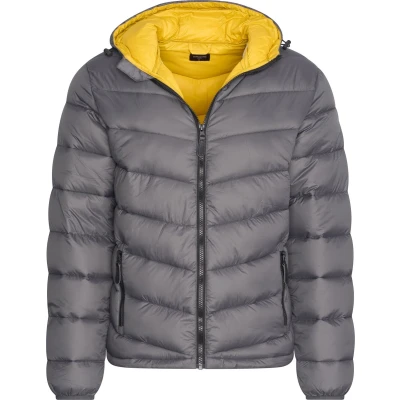 Afbeelding van Cappuccino Italia Heren Jas Winter Hooded Jacket Antraciet Grijs Maat XXL