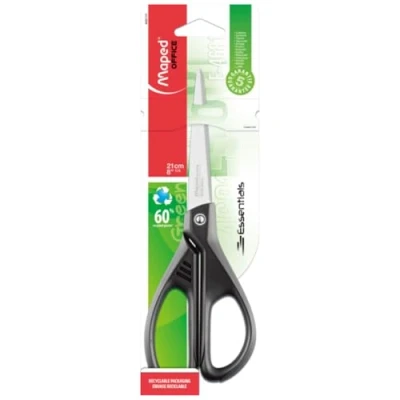 Image de Maped ciseaux essentials green asymétrique bout rond 21 cm 468110