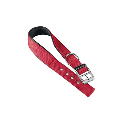 Afbeelding van Ferplast Hondenhalsband Daytona 45 X 2,5 Cm Staal/nylon Rood