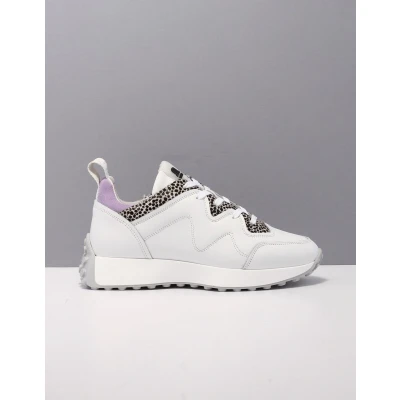 Afbeelding van Maruti Sneakers laag White lilac pixel offwhite, Dames, Maat: 38, offwhite Leer