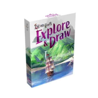 Afbeelding van Lucky Duck Games Het eiland van de katten Explore and Draw Franse versie bordspel gezelschapsspel vanaf 10 jaar 1 6 spelers 30 45 minuten