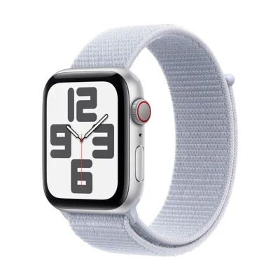 Image de Apple Watch Se GPs + Cellular 44mm Silver Aluminium Case Blue Cloud Sport Loop