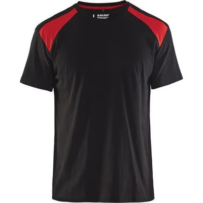 Image de T shirt noir/rouge