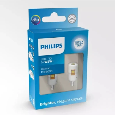 Afbeelding van Philips W5W LED Retrofit Koudwit 6000K 12V 2 Stuks