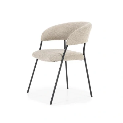 Afbeelding van Eetkamerstoel Luka boucle taupe
