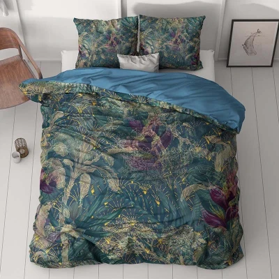 Afbeelding van Dekbedovertrek Olya Lits jumeaux (240x200/220 cm) Natuur Groen Sleeptime Ga naar Dekbed Discounter.nl &amp; Profiteer Nu