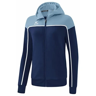 Afbeelding van CHANGE by erima trainingsjack met capuchon dames new navy/faded denim/wit