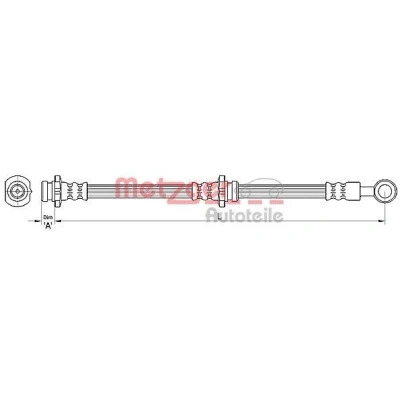 Afbeelding van METZGER 4110461 Remslang 636