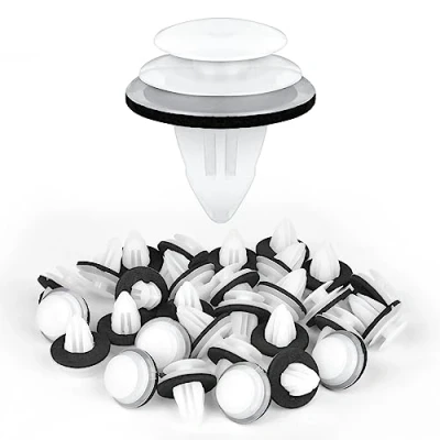 Afbeelding van URAQT Auto Retainer Clips, 50 PCS Deurbekleding Klemmen Plastic Deurpaneel Universele Push Pin Fastener Klinknagels, Deur Bumper Fender Clips Reparatie Kit