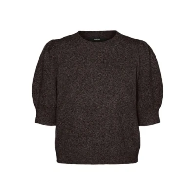 Image de VERO MODA Vmdoffy Ga Noos Pull à col rond 2/4, Gâteau au chocolat, M
