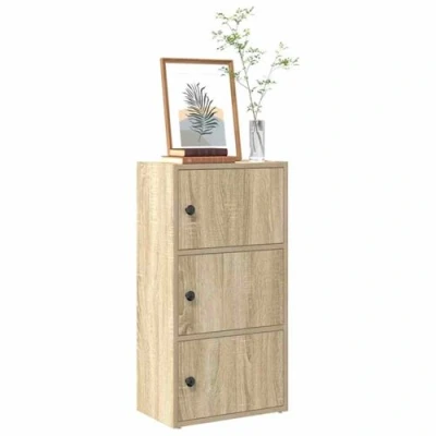 Afbeelding van vidaXL Boekenkast 40x24x77 cm bewerkt hout sonoma eikenkleurig