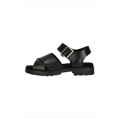 Afbeelding van Clarks Sandalen met plateauzool, Dames, Maat: 42, Black leather Leer