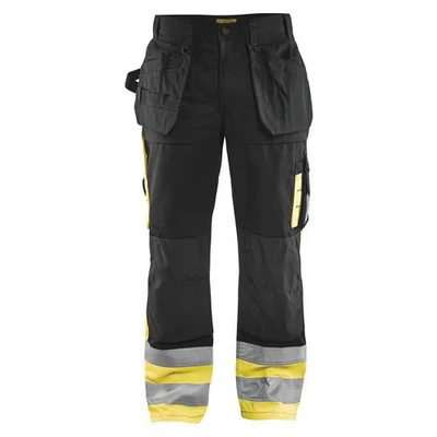 Image de Pantalon artisan haute visibilité noir/jaune fluorescent