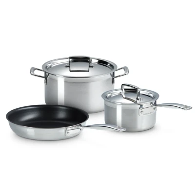 Afbeelding van Le Creuset Pannenset 3 ply Delig