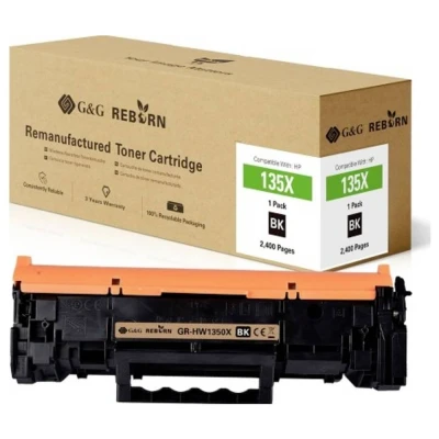 Afbeelding van G&amp;G Toner vervangt HP 135X Compatibel Zwart 2400 bladzijden Reborn remanufactured 21256