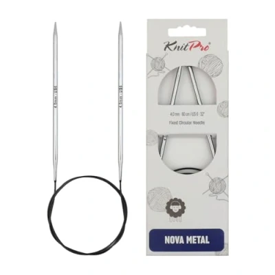 Afbeelding van KnitPro Nova Metal rondbreinaalden 150cm 4.00mm.