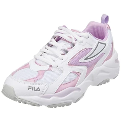 Afbeelding van Fila RAY Tracer Unisex Sneakers laag voor kinderen, Maat: 37, White/fair orchid Imitatieleer/ textiel
