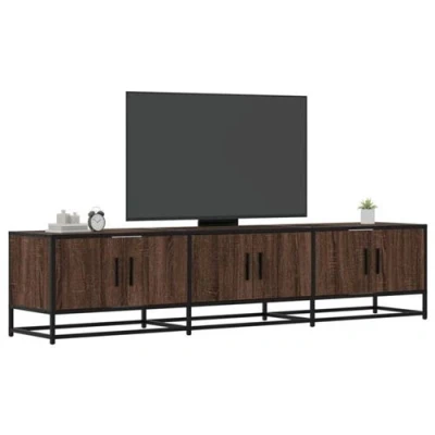 Afbeelding van vidaXL Tv meubel 180x35x41 cm bewerkt hout bruin eikenkleurig