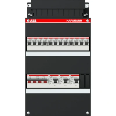 Afbeelding van HAF Hafonorm Installatiekast 12x achter 3x 30mA + Hoofdschakelaar,