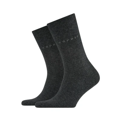 Afbeelding van Esprit Basic EASY 2PACK UNI Sokken, Heren, Maat: 39 42, Anthra.mel (3080)