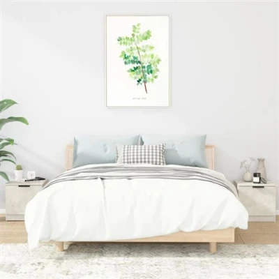 Afbeelding van Nachtkastjes 2 st 40x39x40 cm betongrijs