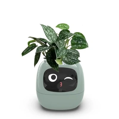 Afbeelding van Itigoitie intelligente bloempotten, slimme bloempot, meerdere uitdrukkingen, 7 sensoren en AI chips maken het kweken van planten eenvoudig leuk