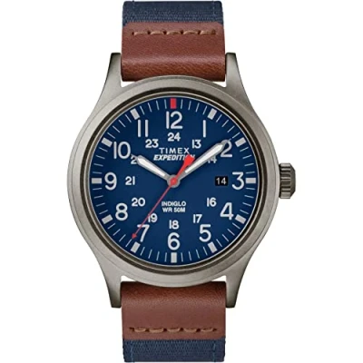 Afbeelding van Timex Expedition Scout Kwartshorloge, analoog, uniseks, van nylon, Blauw