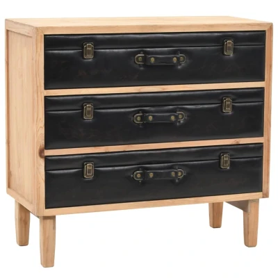 Afbeelding van Ladekast 80x36x75 cm massief vurenhout