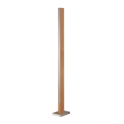 Afbeelding van LED vloerlamp Lucande Tamlin, 152 cm, hout, beuken, 3000K