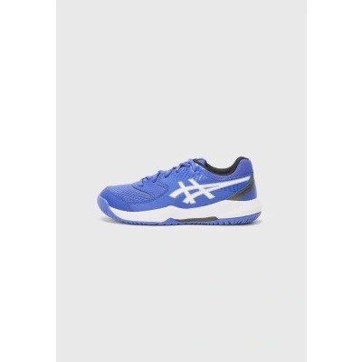 Afbeelding van Asics GEL Dedicate 8 Unisex Tennisschoenen voor alle ondergronden kinderen, Maat: 33.5, Dark cobalt/white Imitatieleer/ textiel