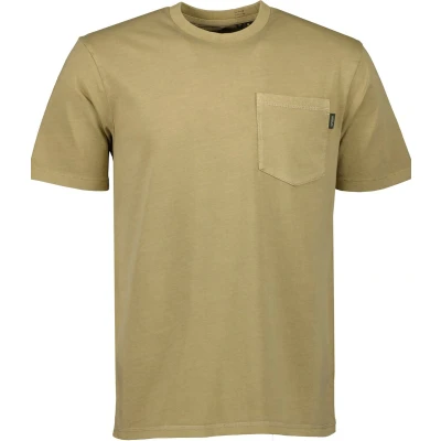 Afbeelding van Superdry Contrast Stitch Pocket Washed Cappuccino Tshirt basic, Heren, Maat: Small, Khaki