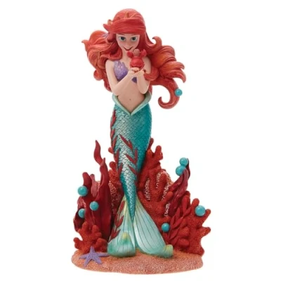 Afbeelding van Enesco Disney Showcase Botanical De kleine zeemeermin Ariel met Sebastian figuur, meerkleurig, 20,3 cm