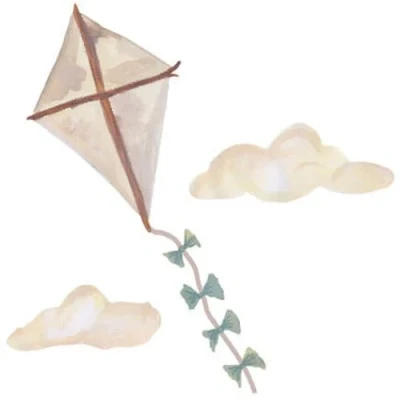 Afbeelding van That&#039;s mine muursticker vlieger klein beige 57,5 cm
