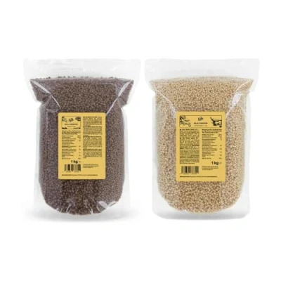 Afbeelding van KoRo soja crispies 60% en 58% met cacao 2 x 1 kg eiwitrijk Veganistisch Twee soorten in dubbele verpakking