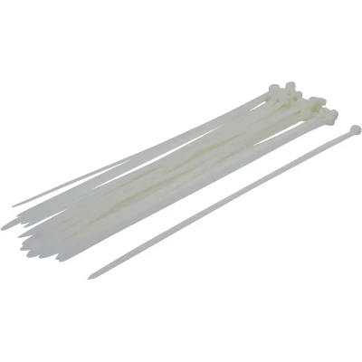 Afbeelding van BGS Kabelbinder assortiment wit, 8,0 x 400 mm, 30 delig