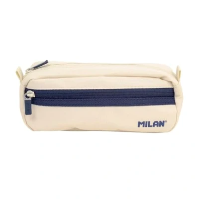Afbeelding van Schoolpennenzak Milan 1918 Beige 21 x 8,5 6,1 cm Rechthoekig