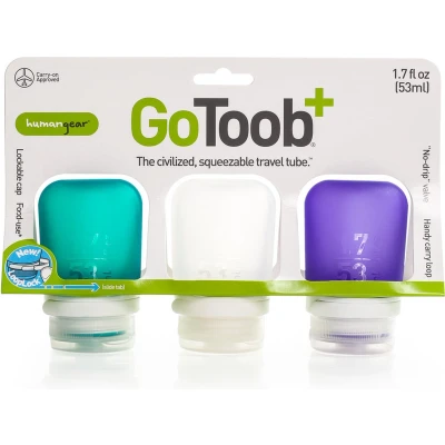 Afbeelding van GoToob+ 3 Pack Small Clear/Purple/Teal 53ml
