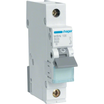 Afbeelding van Hager MBN106 Zekeringautomaat 1 fasig 6 A 230 V, 400 V