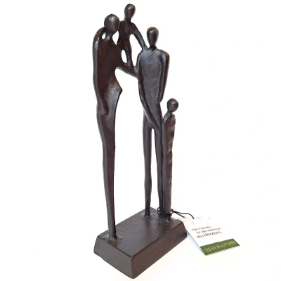 Afbeelding van Gilde Metal Sculpture &#039;Happy Family&#039;